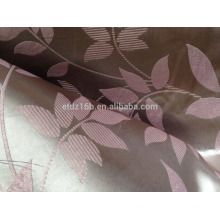 2016 new arrival 100% Polyester Large Jacquard Leaf waves design Blackout fabric for Window